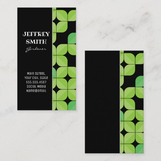 Tuinieren | Landschapsarchitectuur | Illustratieve Visitekaartje (Voorkant / Achterkant)