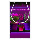 Tuinieren Liefhebber Design met Punny Gezegden Klein Cadeauzakje (Achterkant)