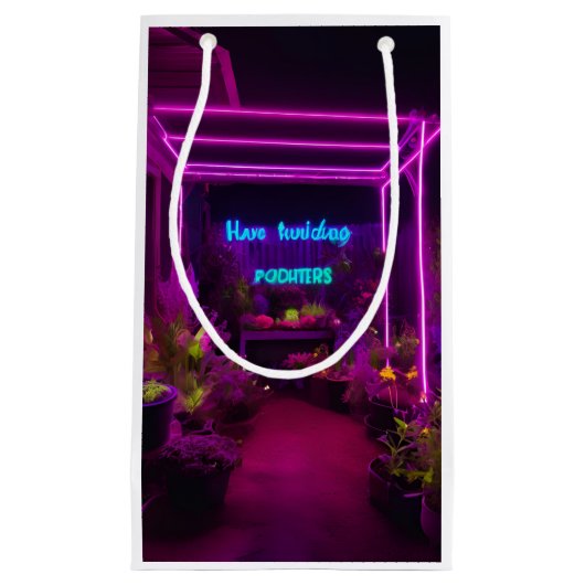 Tuinieren Liefhebber Design met Punny Gezegden Klein Cadeauzakje (Voorkant)