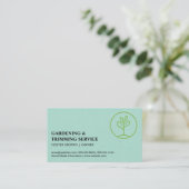 Tuinieren Logo | Kiemende Plant Visitekaartje (Staand voorkant)