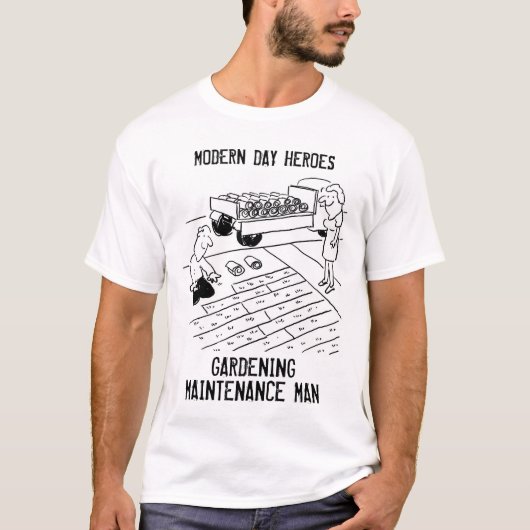 Tuinieren Man T-shirt (Voorkant)