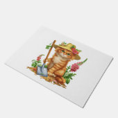 Tuinieren met katten deurmat (Schuin)