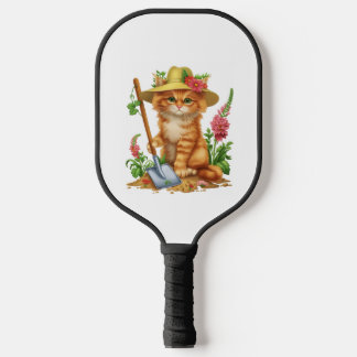 Tuinieren met katten pickleball paddle