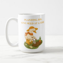 Tuinieren met vreugde Gardening Goose Slogan Koffi Koffiemok