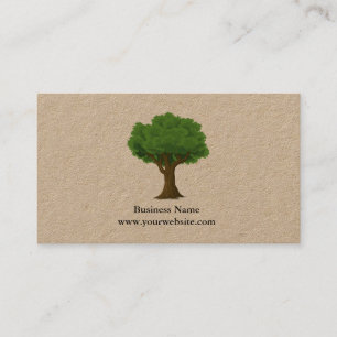 Tuinieren Minimalistische Groene Boom Kraft (gedru Visitekaartje