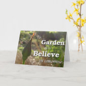 Tuinieren moet in morgen geloven kaart (Gele Bloem)