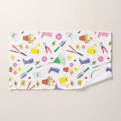 Tuinieren Monogram Tuinier Kleurrijk Handdoek (Handdoek)