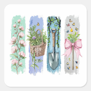 Tuinieren Natuur Lover Vierkante Sticker