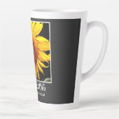 Tuinieren - Omdat moord slecht is grappige zonnebl Latte Mok (Rechts)