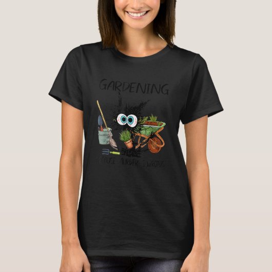 Tuinieren Omdat Moord Verkeerd Is   Kat T-shirt (Voorkant)