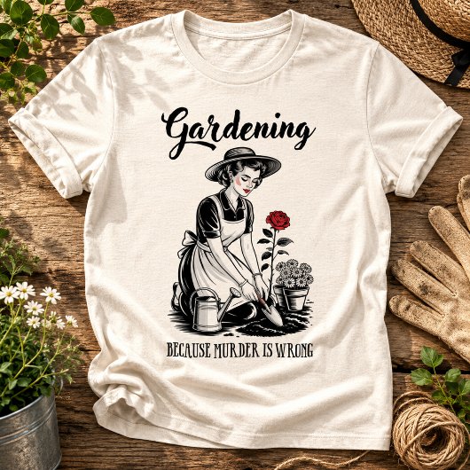 Tuinieren Omdat Moord Verkeerd Is Tri-Blend Shirt