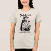 Tuinieren Omdat Moord Verkeerd Is Tri-Blend Shirt (Voorkant)