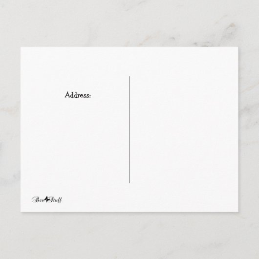 Tuinieren op nieuwe plaats Verander van adres Brie Aankondigingskaart (Achterkant)