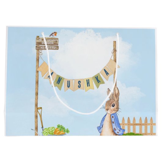 Tuinieren Peter het Konijn Groot Cadeauzakje (Achterkant)