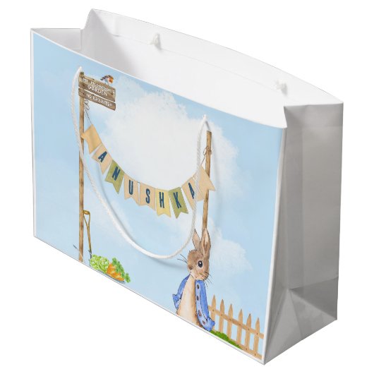 Tuinieren Peter het Konijn Groot Cadeauzakje (Achterkant Gekanteld)