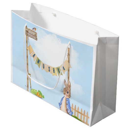 Tuinieren Peter het Konijn Groot Cadeauzakje (Voorkant Gekanteld)