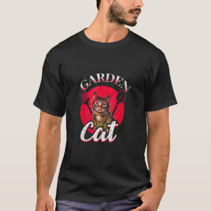Tuinieren Plant Bloemen Tuinier Tuin Kat T-shirt