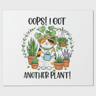 Tuinieren Planten Kat Oeps Ik Heb Weer Een Plant Cadeaupapier