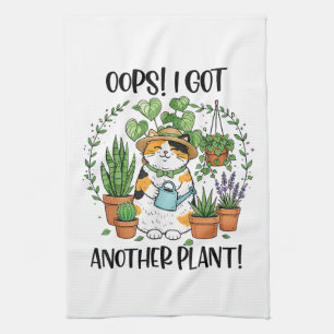 Tuinieren Planten Kat Oeps Ik Heb Weer Een Plant Theedoek