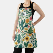 Tuinieren Planten Pattern Garden Lover Monogrammed Schort (Insitu)