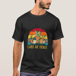 Tuinieren Planten Zijn Vrienden Retro Landschapsar T-shirt
