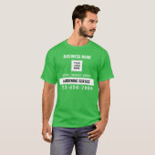 Tuinieren Service QR code Logo maatwerk T-shirt (Voorkant volledig)