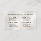 Tuinieren Services - Hand getrokken illustratie Visitekaartje (Achterkant)