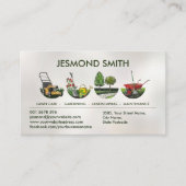 Tuinieren Services - Hand getrokken illustratie Visitekaartje (Voorkant)