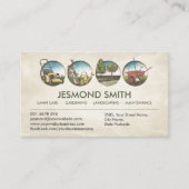 Tuinieren Services - Hand getrokken illustratie Visitekaartje (Voorkant)