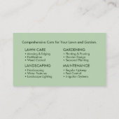 Tuinieren Services - Line Art Illustration Visitekaartje (Achterkant)