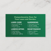 Tuinieren Services - Witte pictogrammen Visitekaartje (Achterkant)