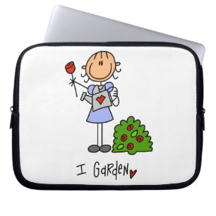 Tuinieren Stokfiguur Laptop Sleeve