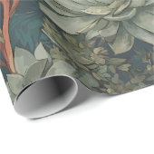 Tuinieren Succulents Planten Pattern Cadeaupapier (Rol Hoek)
