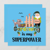 Tuinieren Superpower, Schattigee tuinman (Voorkant / Achterkant)