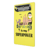 Tuinieren Superpower, Schattigee tuinman Mini Klembord (Angled2)