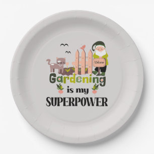 Tuinieren Superpower, Schattigee tuinman Papieren Bordje