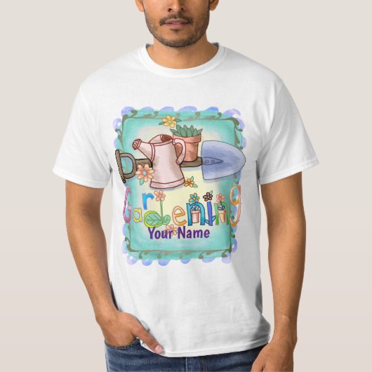 Tuinieren t-shirt (Voorkant)