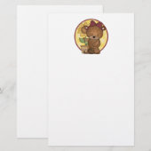 Tuinieren Teddy Bear Briefpapier (Voorkant / Achterkant)