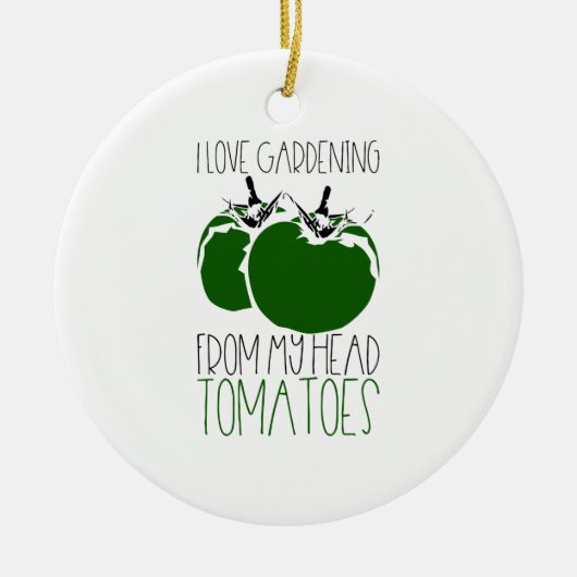 Tuinieren Tomaten Keramisch Ornament (Voorkant)