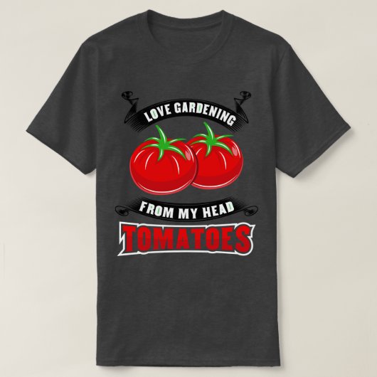 Tuinieren Tomaten Tomatohead T-shirt (Design voorkant)