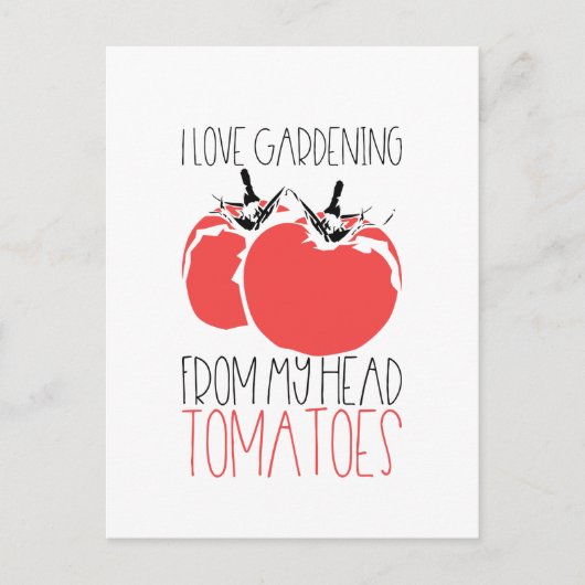 Tuinieren Tomaten Tuinier Gift Briefkaart (Voorkant)