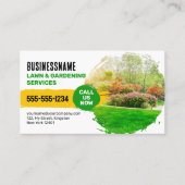 Tuinieren, tuinarchitectuur, maaien visitekaartje (Voorkant)