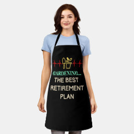 Tuinieren van het beste pensioenplan schort