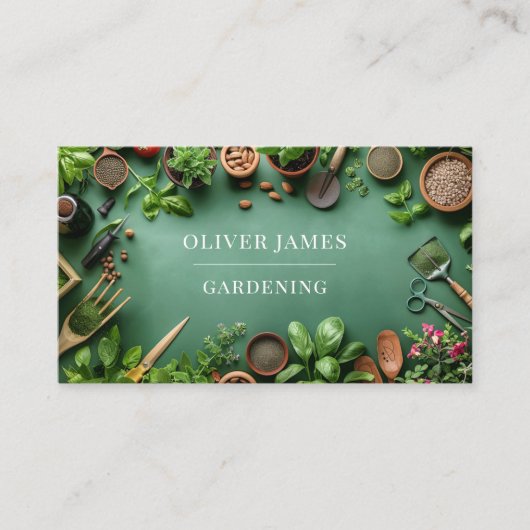 Tuinieren Visitekaartje (Voorkant)