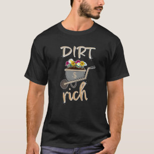 Tuinieren voor een inkomen met veel aarde t-shirt