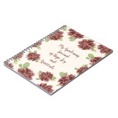 Tuinieren Vreugde en Dankbaarheid - Rode Margriete Notitieboek (Linkerzijde)