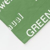 Tuinieren Woorden Patterned Tuin Theme Green Fleece Deken (Hoek)