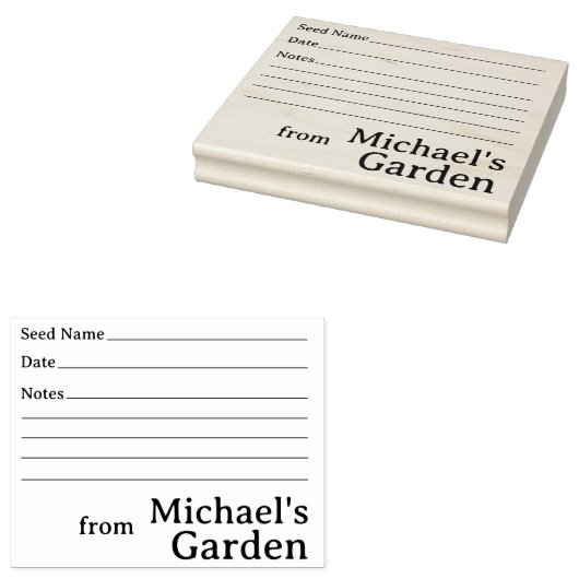 Tuinieren Zaad Bewaren  Rubberstempel (Gestempeld)