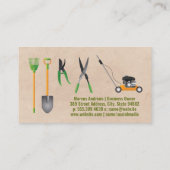 Tuiniergereedschap | Bomen in topiaire vorm Visitekaartje (Achterkant)