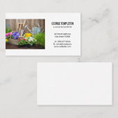 Tuiniergereedschap en benodigdheden visitekaartje (Voorkant / Achterkant)